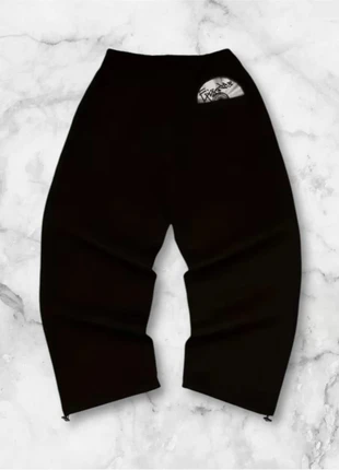 Pantalon noir à coupe large, taille M, style streetwear moderne et minimaliste, marque: y2k, état: Très bon état, taille: M, 40,00 €, 42,70 € Protection acheteurs (Pro) incluse
