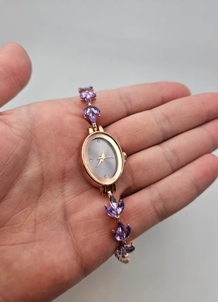 Paarse bloemetjes quartz horloge, brand: Quartz, condizioni: Nuovo senza cartellino, taglia: Taglia unica, €12.50, €13.83 include la Protezione acquisti Pro