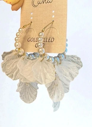 💥Boucles d’oreilles élégantes perles & pampilles blanches, marca: La Boutique, estado: Muy bueno, 15,00 €, 16,45 € Protección al comprador incluida