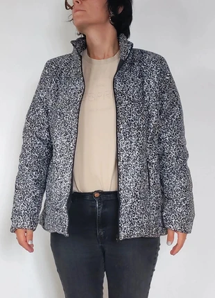 Doudoune imprimé léopard noir & blanc – Laure de Laigneville – T. 42/44, brand: Laure De Laigneville, condition: Very good, size: L / 40 / 12, €10.00, €11.20 includes Buyer Protection