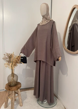 Ensemble 2 pièces taupe, marca: na ummah, estado: Novo com etiquetas, tamanho: M / 38 / 10, €55.00, €58.45 inclui Proteção do Comprador