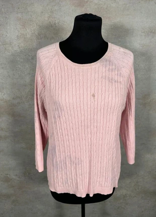 Pull Maille Torsadée Cable Knit Vintage White Stag rose clair en relief taille L, marke: Vintage Dressing, zustand: Sehr gut, größe: L / 40 / 12, 10,00 €, 11,20 € beinhaltet Vinted-Käuferschutz Pro