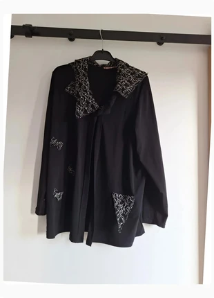 Chemise vintage noire col argenté T40, état: Très bon état, taille: L / 40 / 12, 5,80 €, 6,79 € Protection acheteurs (Pro) incluse