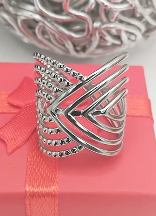 Bague acier inoxydable argenté ajustable #A2, brand: Boutique Île de Beauté, condition: New without tags, size: Adjustable, €2.95, €3.80 includes Buyer Protection Pro