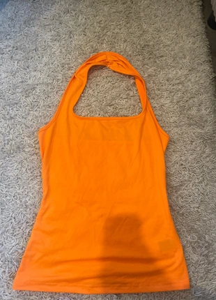 Orange Halter Top – Summer Vibes / Y2K Cute, brand: Shein, condition: New without tags, size: S / UK 8-10, £2.00, £2.80 includes Buyer Protection