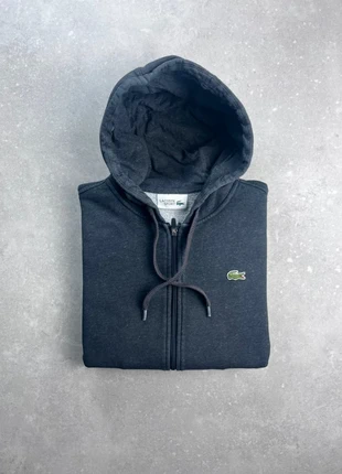 Sweat Pull À Capuche Full Zip Gilet Hoodie Lacoste Taille M Homme Gris Logo Brodé, brand: Lacoste, condition: Very good, size: M, €40.00, €42.70 includes Buyer Protection Pro