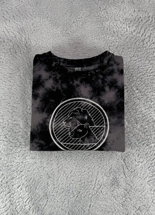 Pull Col Rond AWDIS Sweat Sweatshirt coton vintage | Noir & gris effet tie-dye | Taille M 00562, brand: Vintage Dressing, condizioni: Ottime, taglia: M, €12.00, €13.30 include la Protezione acquisti Pro