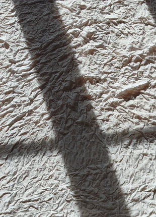 Grand Métrage Tissu Coton Froissé Permanent Vintage 2,90m x 1,05m - Blanc, condition: Very good, €25.00, €26.95 includes Buyer Protection