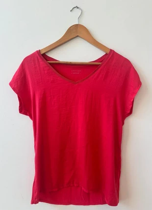 Blouse col V Camaïeu - Taille XL, marque: Camaïeu, état: Très bon état, taille: XL / 42 / 14, 10,00 €, 11,20 € Protection acheteurs incluse