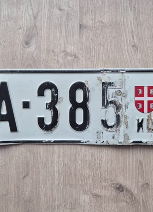 Kentekenplaat uit Servië (vrachtwagen), merk: NO LABEL, staat: Veelgebruikt, € 15,00, € 16,45 inclusief Kopersbescherming