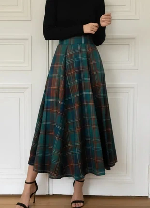 Jupe longue à carreaux écossais 1044B, marque: Ylena, état: Très bon état, taille: S / 36 / 8, 35,09 €, 37,54 € Protection acheteurs incluse