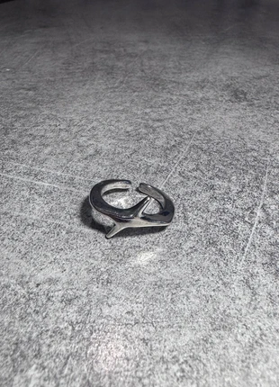 Bague acier ajustable argentée y2k gothique mixte, marque: CHROME, état: Neuf sans étiquette, taille: Ajustable, 6,00 €, 7,00 € Protection acheteurs (Pro) incluse