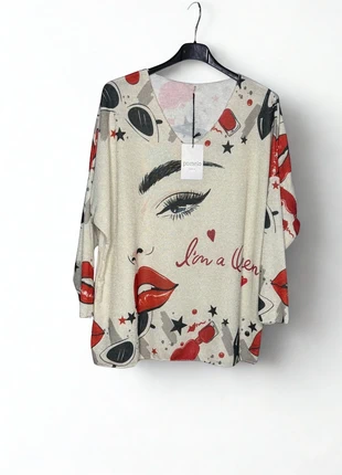 Pull Fantaisie grande taille, marque: Made In Italy, état: Neuf avec étiquette, taille: 5XL / 50 / 22, 20,00 €, 21,70 € Protection acheteurs (Pro) incluse