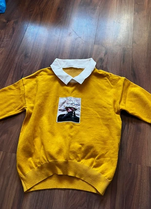 Mujer con suéter amarillo, marque: Pull & Bear, état: Neuf sans étiquette, taille: S / 36 / 8, 5,00 €, 5,95 € Protection acheteurs incluse