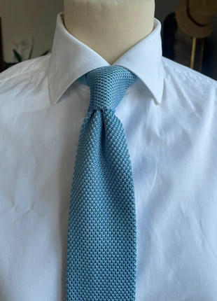 Cravate en maille tricotée bleu ciel – élégance moderne & style chic, brand: Gentlemen’s Club, condition: New without tags, €14.99, €16.44 includes Buyer Protection