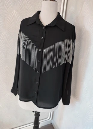 Chemise noire oversize femme Shein taille 42 très bon état, brand: Shein, condition: Very good, size: XL / 42 / 14, €6.00, €7.00 includes Buyer Protection