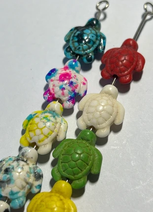 A558, lot de 10 perles tortues, howlite teintée, condition: New without tags, €3.20, €4.06 includes Buyer Protection Pro