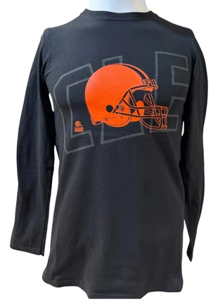 longsleeve cleveland browns, marque: lonsleeve cleveland brown, état: Très bon état, taille: S, 10,00 €, 11,20 € Protection acheteurs incluse