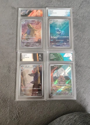 4 cartes gradées tyranocif carabaffe reptincel scarabrute, marca: Pokémon, estado: Novo sem etiquetas, €48.00, €51.10 inclui Proteção do Comprador