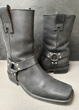 Italiaanse echt leren bikerboots 38, marque: Vintage Dressing, état: Très bon état, taille: 38, 49,00 €, 52,15 € Protection acheteurs (Pro) incluse