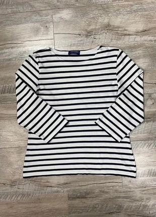 Tshirt Manches Longues Sleeve Marinière Saint James Bleu Marine Blanc XS 100% Coton Old Money Luxe, merk: Saint James, staat: Heel goed, maat: XS, € 35,00, € 37,45 inclusief Kopersbescherming