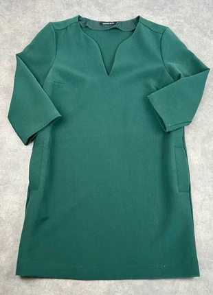 Robe Femme Monoprix Manches 3/4 Col V Vert bouteille Toile taille 40, marca: Monoprix, estado: Muito bom, tamanho: L / 40 / 12, €15.00, €16.45 inclui Proteção do Comprador