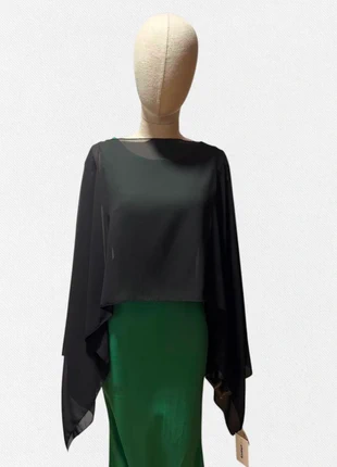 Chal poncho capa gasa negro, estado: Muito bom, tamanho: Tamanho único, €10.00, €11.20 inclui Proteção do Comprador Pro