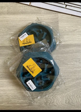 Lot de 2 gamelles anti glouton bleu et neuves, état: Neuf avec étiquette, 4,00 €, 4,90 € Protection acheteurs incluse