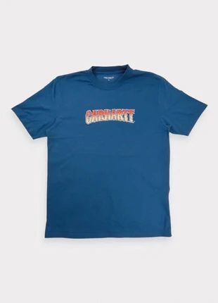 Carhartt WIP men print t-shirt - slow script - size L blue v1264, merk: Carhartt, staat: Heel goed, maat: L, € 27,50, € 29,58 inclusief Kopersbescherming Pro