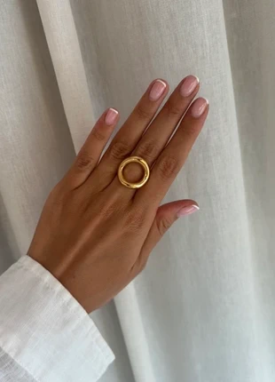 Bague doré ajustable en acier inoxydable tendance, marca: Tendance, estado: Muito bom, tamanho: Ajustável, €9.00, €10.15 inclui Proteção do Comprador Pro