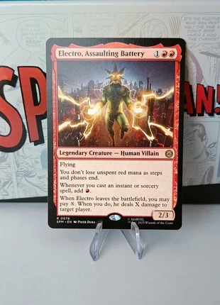 Magic - Spiderman - Electro Assaulting Battery - VO, marke: Wizards of the Coast, zustand: Sehr gut, 3,50 €, 4,38 € beinhaltet Vinted-Käuferschutz Pro