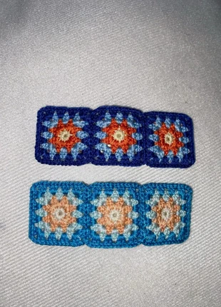 2 pinces en crochet fait main, marque: Fait Main, état: Neuf sans étiquette, 4,99 €, 5,94 € Protection acheteurs incluse