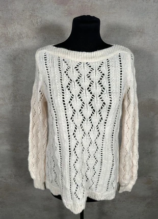 Pull Maille Torsadée Cable Knit Vintage Loft ivoire ajoure epais taille S, marque: Vintage Dressing, état: Très bon état, taille: S / 36 / 8, 10,00 €, 11,20 € Protection acheteurs (Pro) incluse