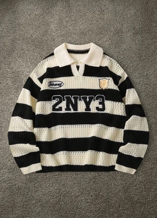 Pull Knit Noir et Blanc « 2NY3 » y2k Style | Taille M, marque: y2k, état: Neuf sans étiquette, taille: M, 44,99 €, 47,94 € Protection acheteurs incluse