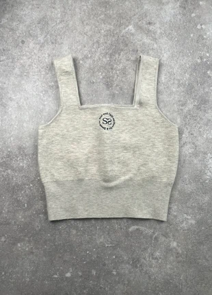 Crop Top | Brassière Sandro Paris grise taille 2 (S/M/L), marke: Sandro, zustand: Sehr gut, größe: M, 44,90 €, 47,85 € inklusive Vinted-Käuferschutz