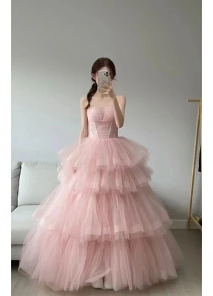 Robe de soirée rose, brand: Glamour, condition: New without tags, size: S / 36 / 8, €120.00, €126.70 includes Buyer Protection Pro