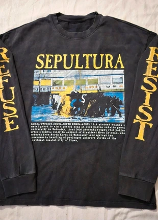 Sweat shirt Sepultura Vintage Années 90’s, brand: Vintage, condition: Very good, size: L, €90.00, €95.20 includes Buyer Protection