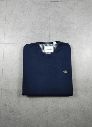 Pull bleu - Lacoste - Col rond - Coton - Taille M - 10, marque: Lacoste, état: Très bon état, taille: M, 30,00 €, 32,20 € Protection acheteurs incluse