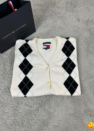 Gilet à Boutons Manche courte Tommy Hilfiger Blanc/Marine - Taille XL - Femme, brand: Tommy Hilfiger, condition: Very good, size: XL / 42 / 14, €19.99, €21.69 includes Buyer Protection Pro