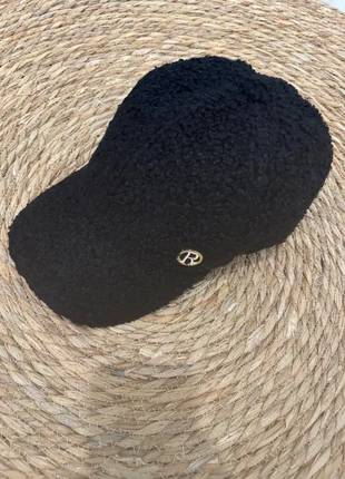 Casquette style laine bouclée noire – Taille unique réglable, merk: Tendance, staat: Nieuw met prijskaartje, maat: Universele maat, € 16,00, € 17,50 inclusief Kopersbescherming