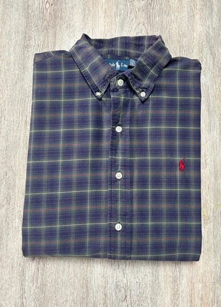 Chemise Ralph Lauren manche longue couleur bleu à carreaux taille L neuf sans étiquette, merk: Ralph Lauren, staat: Nieuw zonder prijskaartje, maat: L, € 30,00, € 32,20 inclusief Kopersbescherming Pro