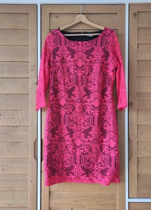 Robe brodée H&M fuchsia comme neuve taille M (38) manches 3/4 chic cérémonie, marque: H&M, état: Très bon état, taille: M / 38 / 10, 8,50 €, 9,63 € Protection acheteurs incluse