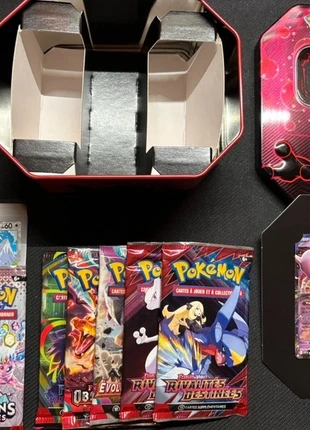 Pokebox mewtwo + cartes, pokebox rocket sv10 + cartes, brand: Pokémon, condition: New without tags, €20.00, €21.70 includes Buyer Protection