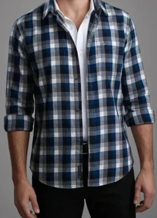 Chemise flanelle épaisse Falls Creek bleu/gris – M (oversize S / slim L), marca: Falls Creek, estado: Muito bom, tamanho: M, €26.90, €28.95 inclui Proteção do Comprador