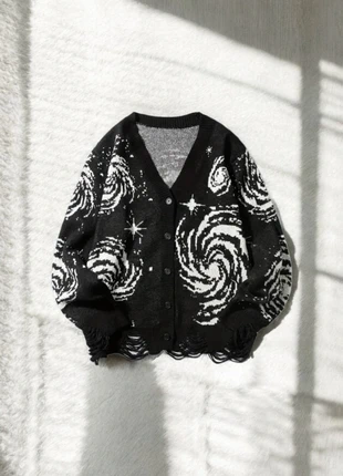 Cardigan galaxie Noir unisexe - Taille M, marque: y2k, état: Neuf sans étiquette, taille: M, 54,90 €, 58,35 € Protection acheteurs incluse