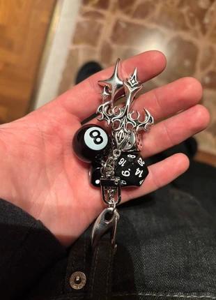 Wallet Chain Catena per pantaloni 8 Ball Y2k Gothic Cross Streetwear keychain, brand: y2k, condizioni: Ottime, €14.95, €16.40 include la Protezione acquisti