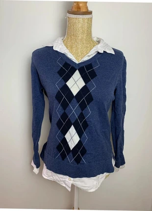 pull à carreaux effet chemise Tommy Hilfiger - taille S femme, brand: Tommy Hilfiger, condition: Very good, size: S / 36 / 8, €15.00, €16.45 includes Buyer Protection Pro