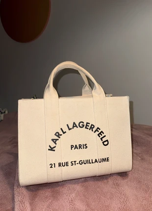 Sac Tote bag Karl Lagerfeld beige – Très bon état, merk: Karl Lagerfeld, staat: Heel goed, € 85,00, € 89,95 inclusief Kopersbescherming