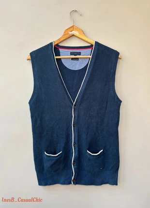 Gilet sans manches bleu marine – Tommy Hilfiger S – Maille coton chic, brand: Tommy Hilfiger, condition: Very good, size: S / 36 / 8, €11.50, €12.78 includes Buyer Protection