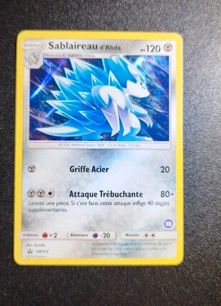 Carte pokémon Sablaireau d'Alola - Edition promos Soleil et Lune - SM127, marke: Pokémon, zustand: Sehr gut, 2,00 €, 2,80 € inklusive Vinted-Käuferschutz